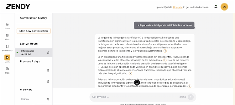 Zendy AI Assistant, ZAIA, Now Speaks Your Language